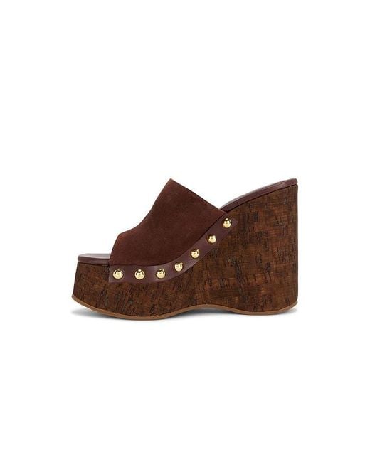 SCHUTZ SHOES Brown Dalle Studs Sandal