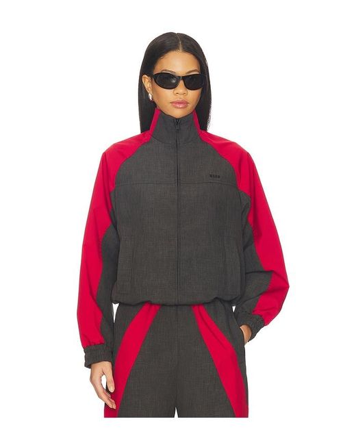 MSGM Red Track Jacket