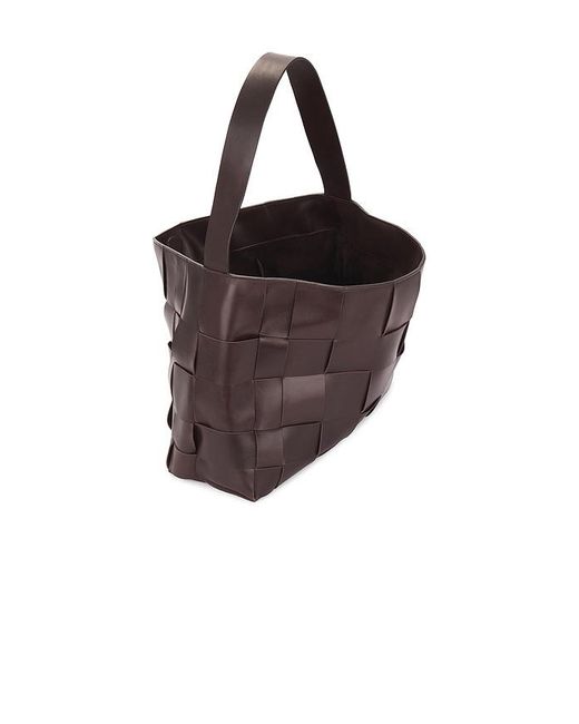 St. Agni Brown Woven Large Tote