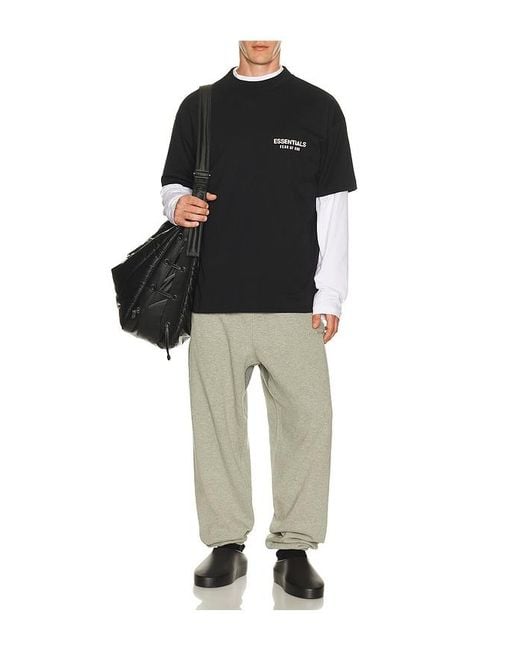 Fear Of God Black Classic Fit T-Shirt for men