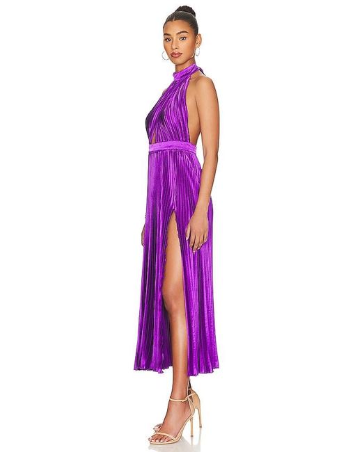 L'idée Purple Renaissance Split Gown