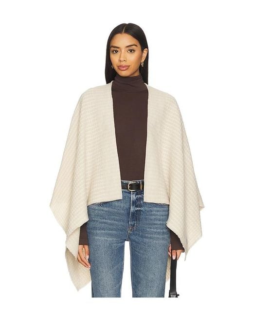 Rag & Bone Blue Joni Waffle Poncho