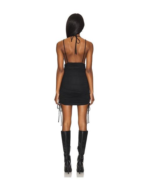 h:ours Black Brooklyn Mini Dress