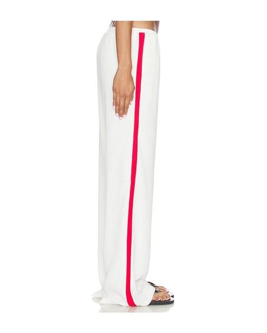 SNDY'S White Reed Contrast Pant