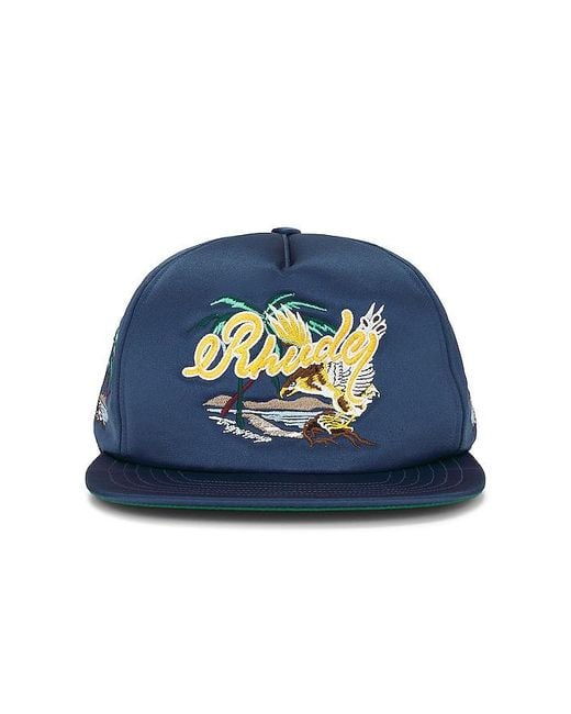 Rhude Blue Palm Eagles Souvenier Hat for men