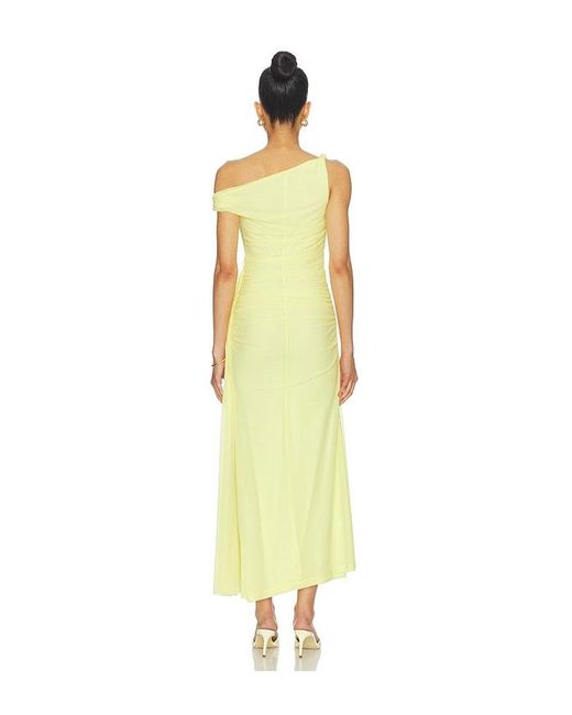 Bardot Yellow Layana Asym Maxi Dress