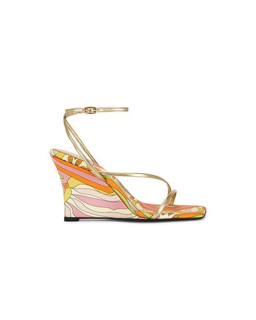 Jeffrey Campbell White Highlight Wedge Sandal