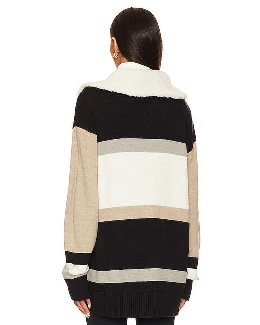 Show Me Your Mumu Black Weston Half Zip Pullover