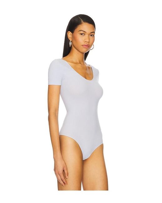 Commando Black Ballet Cap Sleeve Bodysuit