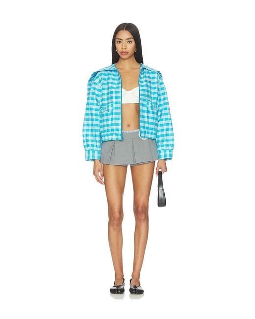Sandy Liang Blue Satsuma Skort