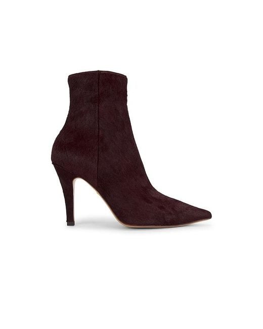 Lola Cruz Brown Pony Hair Ankle Bootie