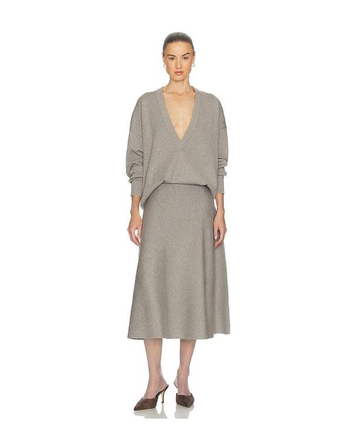 Helsa Gray Xanthe Knit Skirt