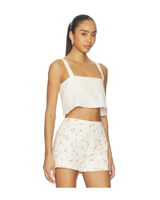 Hevron White Caitlyn Crop