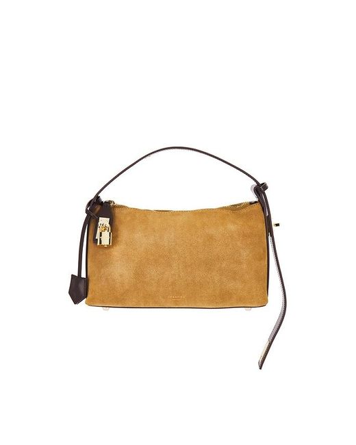 VERAFIED Natural Suede Hobo Bag