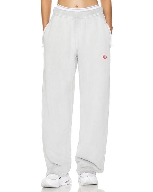 Pantalón deportivo high waist Alexander Wang de color White