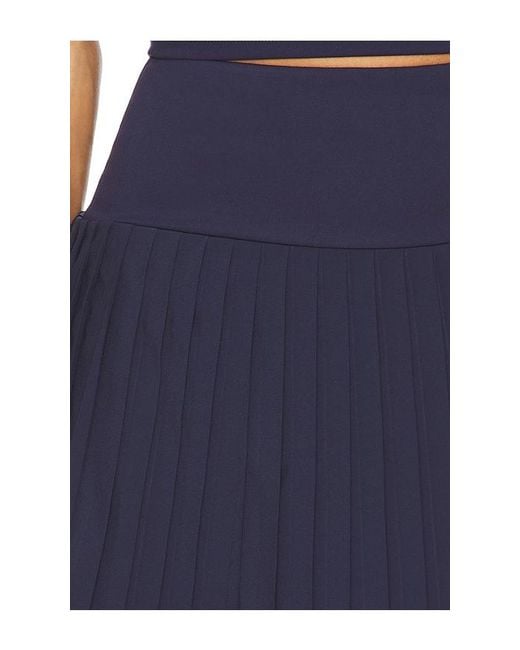 WellBeing + BeingWell Blue Movewell Harlow Pleated Skirt