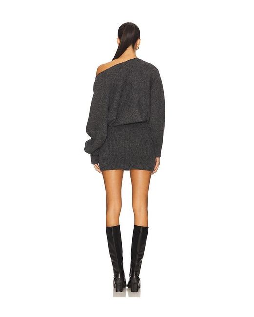 Line & Dot Black Shore Sweater Mini Dress