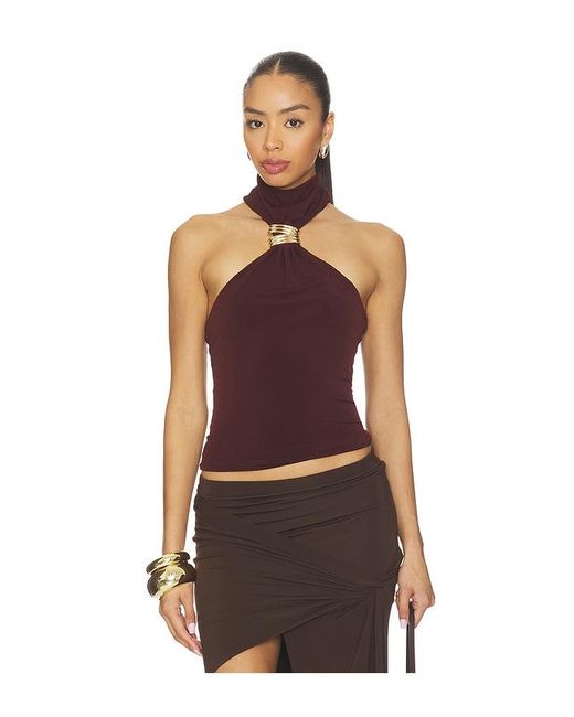 Lovers + Friends Brown Beila Top