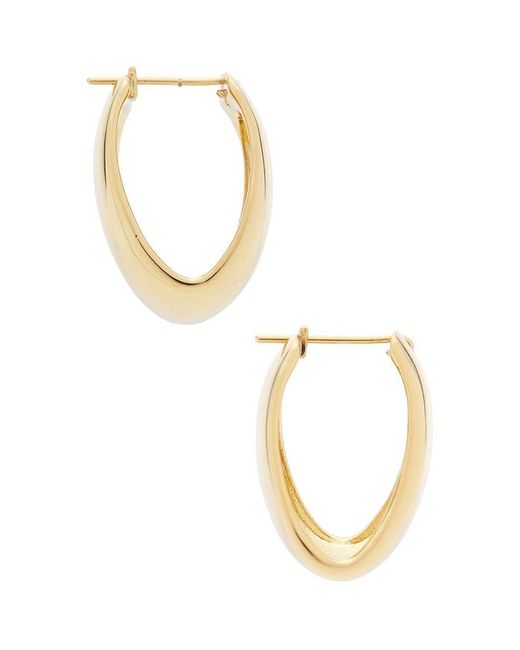 Shashi Metallic Couplet Hoops Earrings