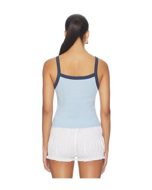 Daydreamer White Siren Song Pointelle 90S Tank Top