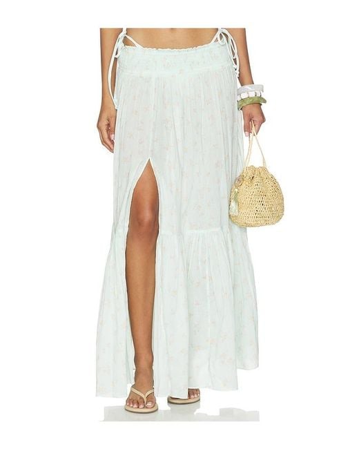 LoveShackFancy White Umber Skirt