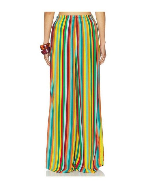 Simon Miller Green Nella Crepe Wide Leg Pant