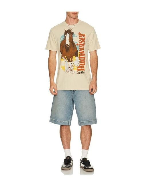 Junk Food Natural Bud Clydesdale Tee for men