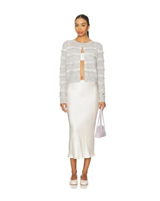 LoveShackFancy White Claralise Cardigan