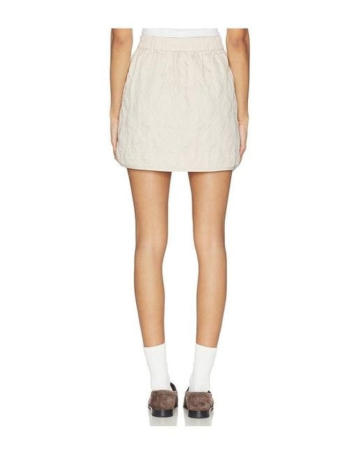 Varley White Florin Quilted Skirt
