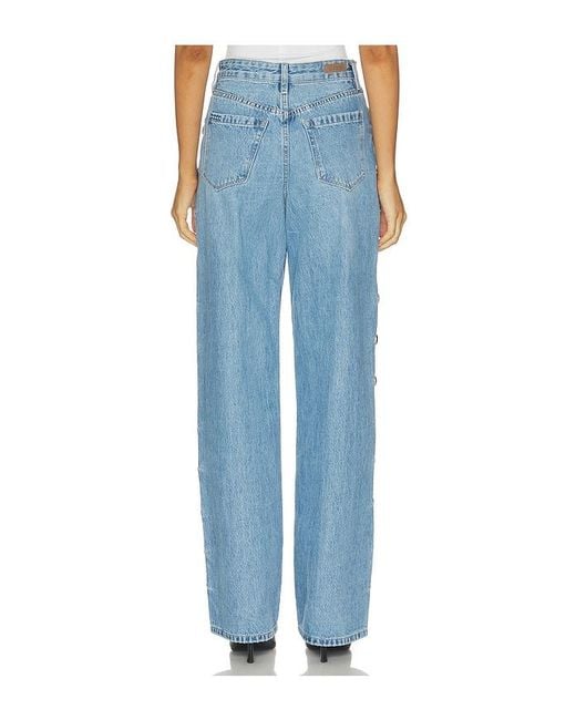 Blank NYC Blue Franklin High Rise Straight Leg