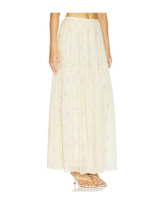 LoveShackFancy White Positano Skirt