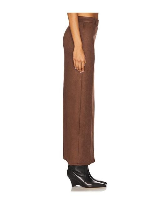 ALL THE WAYS Brown Bailey Faux Suede Skirt
