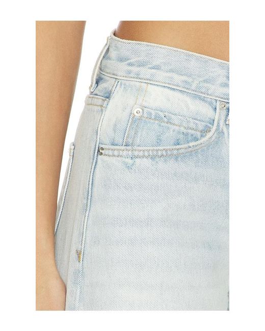 GRLFRND White Rory Short Rise Baggy