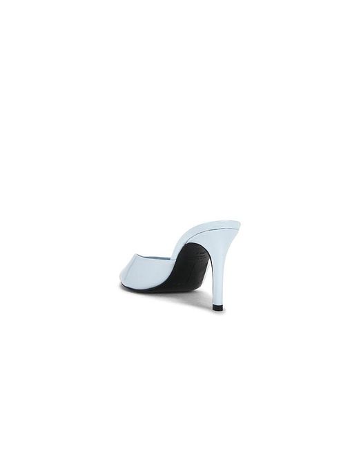 Black Suede Studio White Brea 80 Mule