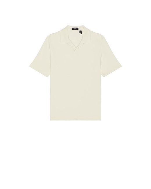Theory Natural Soft Waffle Short Sleeve Polo for men