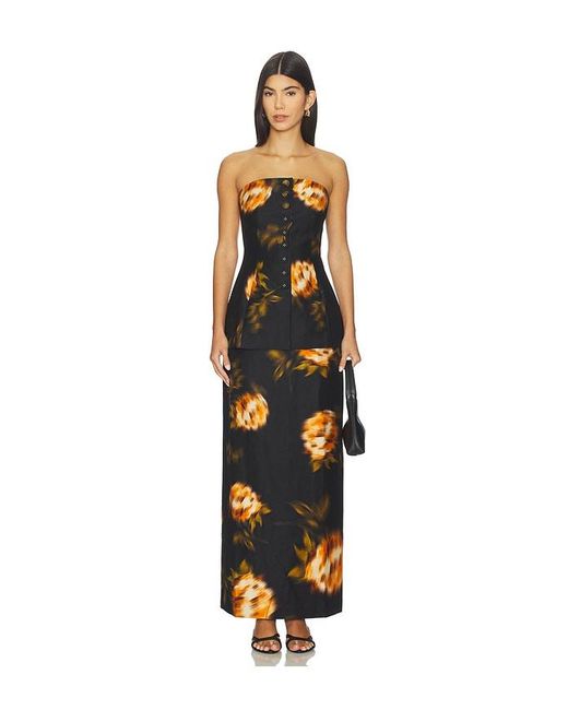 Clea Orange Morgan Skirt