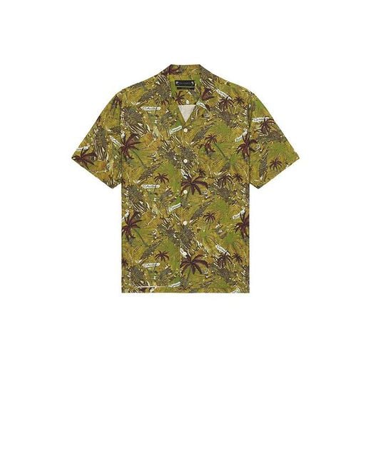 Camisa Botones Liner En Color Militar Talla (También En M, S, Xl/1X) AllSaints de hombre de color Green