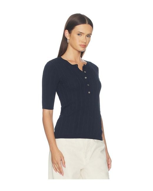 Sanctuary Blue Air Of Ease Half Sleeve Tee