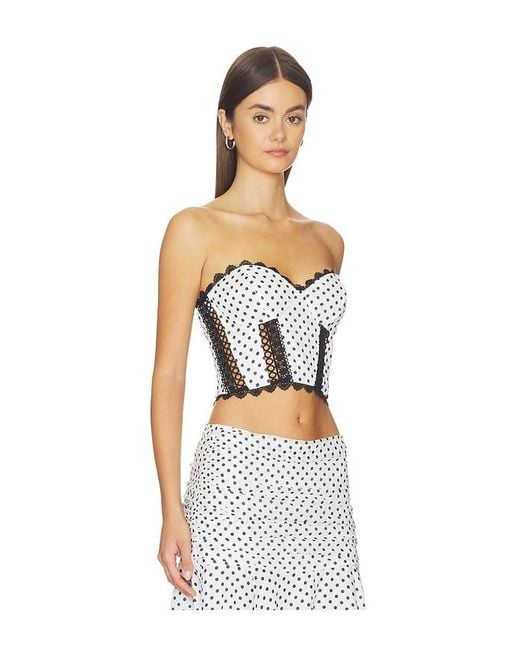 Charo Ruiz White Fiare Top