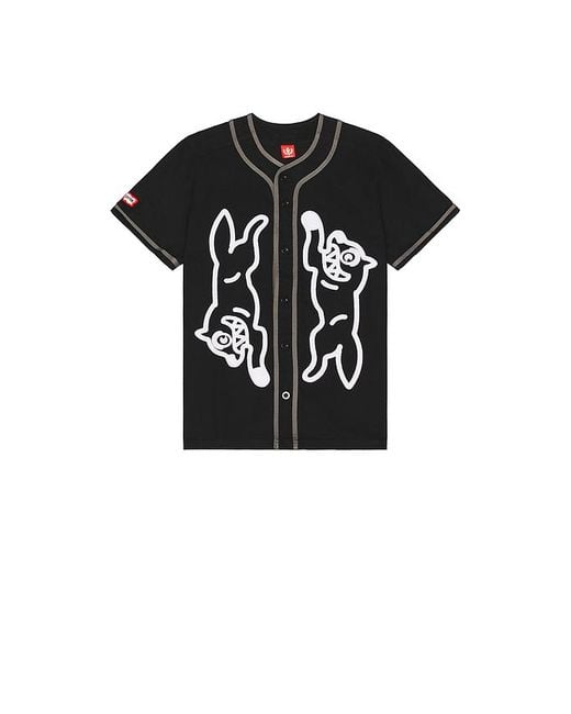 ICECREAM Black Betts Short Sleeve Button Up Shirt for men