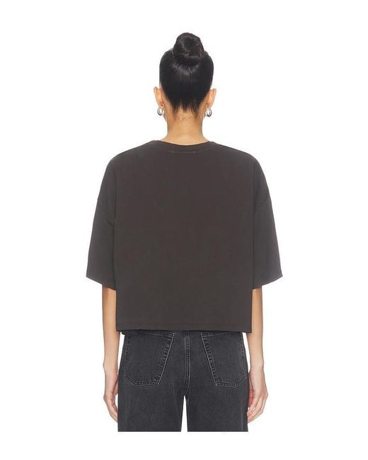Daydreamer Black Peanuts Spooky Pumpkin Cropped Oversized Tee