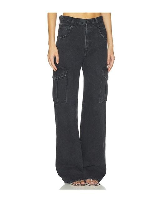 Agolde Black Minka Cargo Jeans
