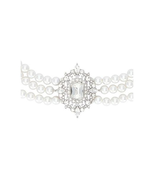 Self-Portrait White Schmuck Necklace