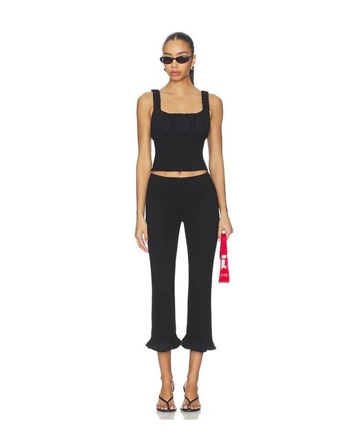 MAJORELLE Black Tate Top