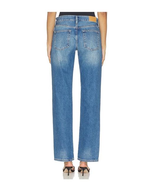 Pistola Blue Issa Mid Rise Relaxed Straight Jeans