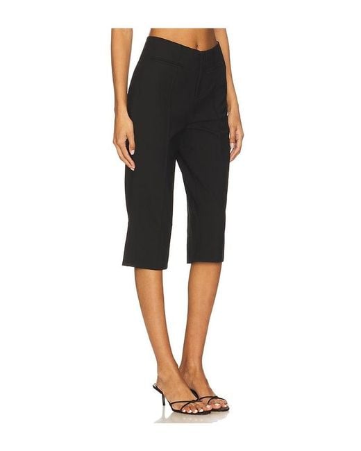 Sea Black Elisa Tropical Wool Capri Pant