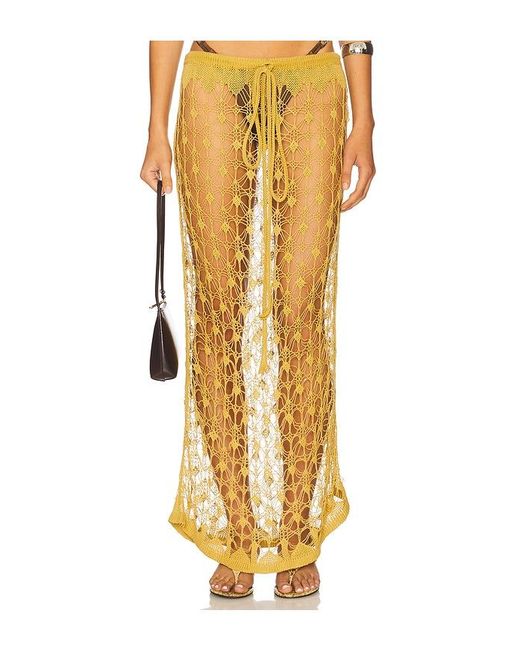 TG Botanical Yellow Marsala Skirt