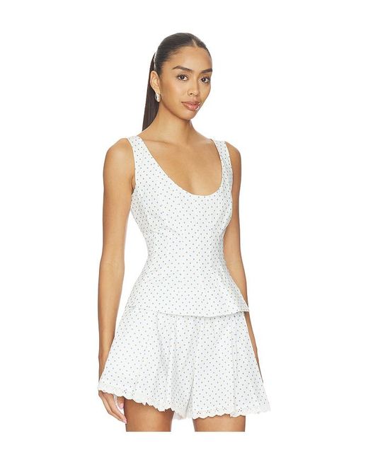 Brielle Sleeveless Top En Color Blanco Talla (También En Xs, S, M, Xl) Caroline Constas de color White