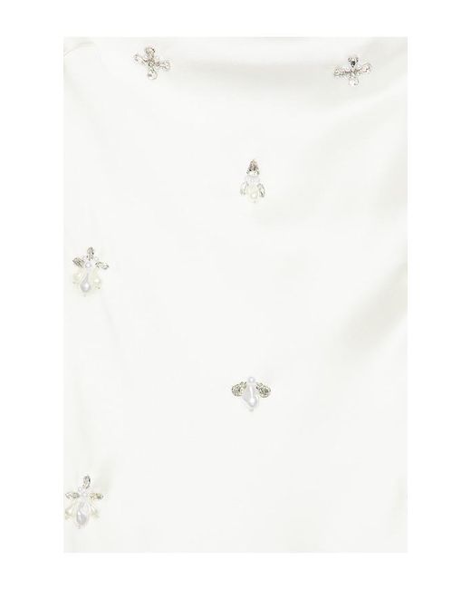 retroféte White Dotty Embellished Dress