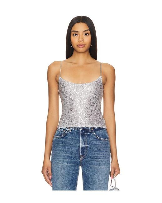 Lovers + Friends Blue Alviso Tank